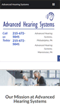 Mobile Screenshot of advancedhearingsystems.com